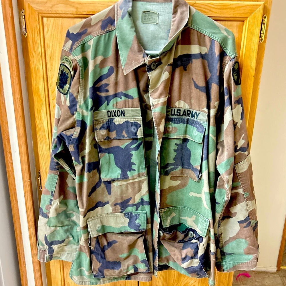 Camouflage jacket.  Worn maybe once!  Sequins on back